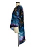 DKNY 100% Polyester Tie-dye Blue Short Sleeve Blouse Size XL - photo 5
