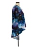 DKNY 100% Polyester Tie-dye Blue Short Sleeve Blouse Size XL - photo 4