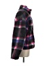 Fabletics 100% Polyester Plaid Purple Faux Fur Jacket Size M - photo 4