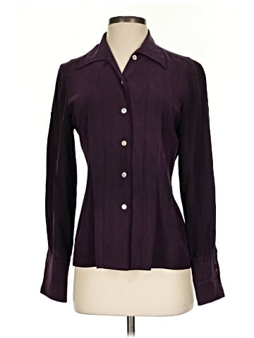 Preview Collection Long Sleeve Silk Top (view 1)
