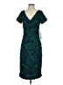 JS Collections Paisley Teal Cocktail Dress Size 4 - photo 1