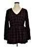 Torrid Black Long Sleeve Blouse Size 1X Plus (1) - photo 1