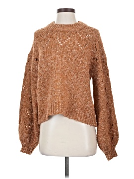 Madewell Pointelle Bubble-Sleeve Pullover Sweater (view 1)