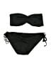 Mossimo Solid Black Two Piece Swimsuit Size M - photo 1