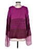 Free People Color Block Purple Wool Pullover Sweater Size XS - photo 2