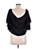 Elan 100% Viscose Black Short Sleeve Blouse Size M - photo 2