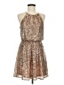 Forever 21 100% Polyester Metallic Gold Cocktail Dress Size M - photo 1