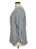 Old Navy 100% Rayon Stripes Silver Long Sleeve Blouse Size XL - photo 5