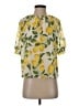 J by Joie 100% Polyester Yellow Short Sleeve Blouse Size XS - photo 1