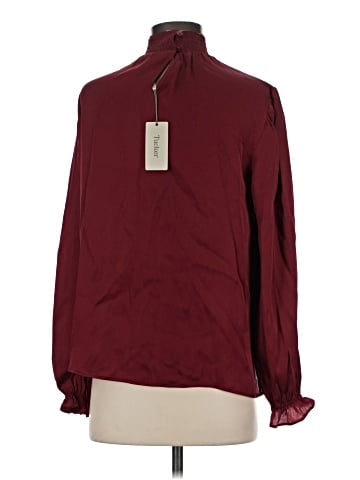 Tucker Long Sleeve Silk Top (view 2)