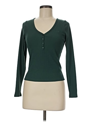 Hollister Long Sleeve Henley (view 1)