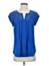 Daniel Rainn 100% Polyester Blue Short Sleeve Blouse Size S - photo 1