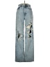 PacSun 100% Cotton Graphic Blue Jeans Size 23 waist - photo 1