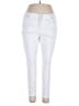 d.jeans Solid White Jeans Size 16 - photo 1