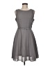 Zeagoo Solid Gray Casual Dress Size M - photo 1