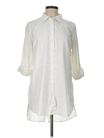 Marled by Reunited 3/4 Sleeve Button-Down Shirt (view 1)