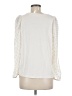 Ann Taylor LOFT Ivory Long Sleeve Top Size M - photo 2