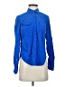 Ann Taylor Blue Long Sleeve Silk Top Size 0 - photo 1