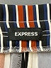 Express 100% Polyester Stripes Blue Casual Pants Size M - photo 4