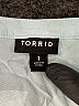 Torrid Teal Short Sleeve Blouse Size 1X Plus (1) - photo 7