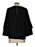 Plumberry 100% Polyester Black 3/4 Sleeve Top Size L - photo 2