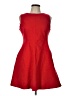 SPANX Solid Red Cocktail Dress Size L - photo 1