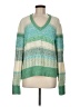 CAbi Color Block Green Pullover Sweater Size M - photo 1
