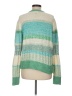 CAbi Color Block Green Pullover Sweater Size M - photo 2