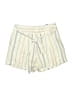 Express Outlet Stripes Ivory Shorts Size 10 - photo 1
