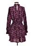 THML 100% Polyester Paisley Purple Casual Dress Size M - photo 2
