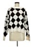 Blu Pepper Checkered-gingham White Pullover Sweater Size M - photo 1