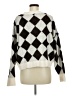 Blu Pepper Checkered-gingham White Pullover Sweater Size M - photo 2