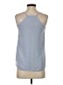 Ann Taylor LOFT 100% Polyester Blue Sleeveless Blouse Size XXS - photo 2