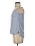 Ann Taylor LOFT 100% Polyester Blue Sleeveless Blouse Size XXS - photo 5