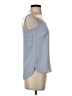 Ann Taylor LOFT 100% Polyester Blue Sleeveless Blouse Size XXS - photo 4