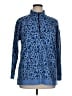 T by Talbots Animal Print Blue Pullover Sweater Size 1X - photo 1