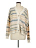 Hem & Thread Stripes Tan Cardigan Size M - photo 1