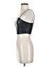 Shein 100% Polyester Black Faux Leather Top Size 2 - photo 5