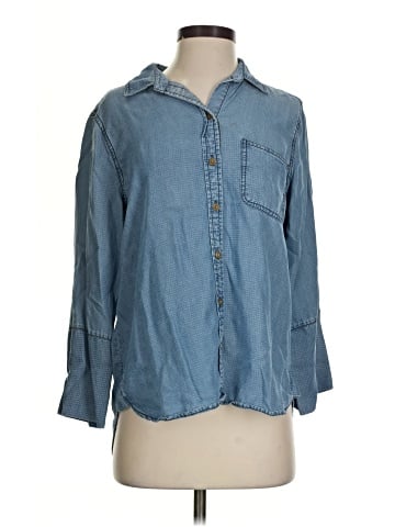 Velvet Heart 3/4 Sleeve Button-Down Shirt (view 1)