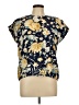 Assorted Brands Floral Yellow Short Sleeve Blouse Size L (estimated) - photo 1