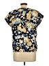 Assorted Brands Floral Yellow Short Sleeve Blouse Size L (estimated) - photo 2
