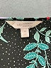 LC Lauren Conrad 100% Polyester Floral Black 3/4 Sleeve Blouse Size M - photo 7