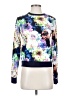 Forever 21 Floral Blue Pullover Sweater Size S - photo 1