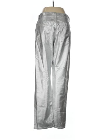 Madewell The '90s Straight Jean in Silver Foil (view 2)