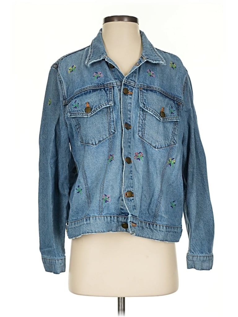 Pre-owned The Great Denim Jacket In Blue