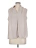 Renee C. 100% Polyester Tan Sleeveless Blouse Size M - photo 1