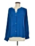 Ann Taylor LOFT Blue Long Sleeve Blouse Size M - photo 1