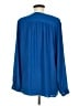 Ann Taylor LOFT Blue Long Sleeve Blouse Size M - photo 2