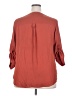 Torrid 100% Polyester Red 3/4 Sleeve Blouse Size 2X Plus (2) - photo 2
