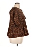 Old Navy 100% Cotton Brown Short Sleeve Blouse Size XL - photo 4